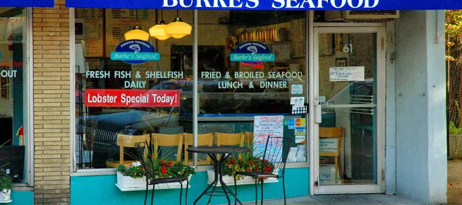 Burke’s Seafood (PLS NOTE Separate Market & Restaurant hours below)