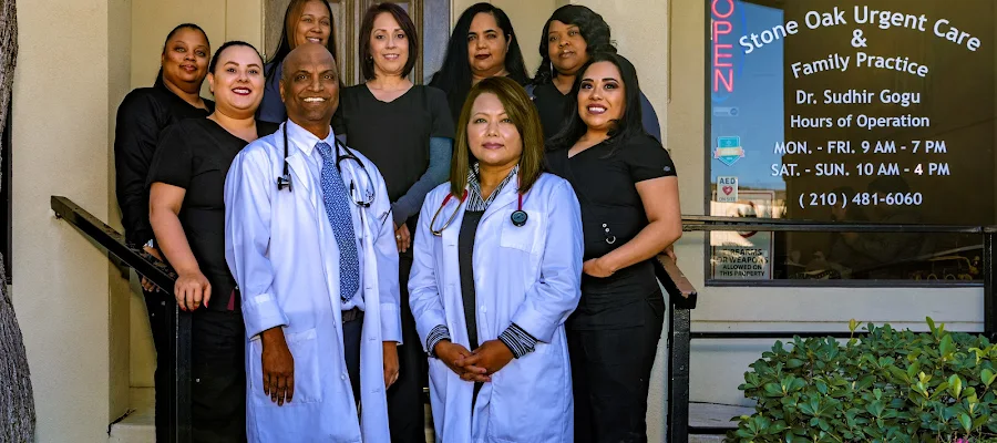 Stone Oak Urgent Care & Family Practice : Sudhir Gogu, DO, PhD, MBA